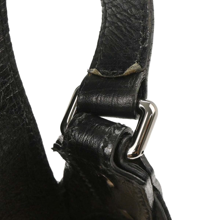 Gucci Black Horsebit GG Handbag 114915 002058 177650