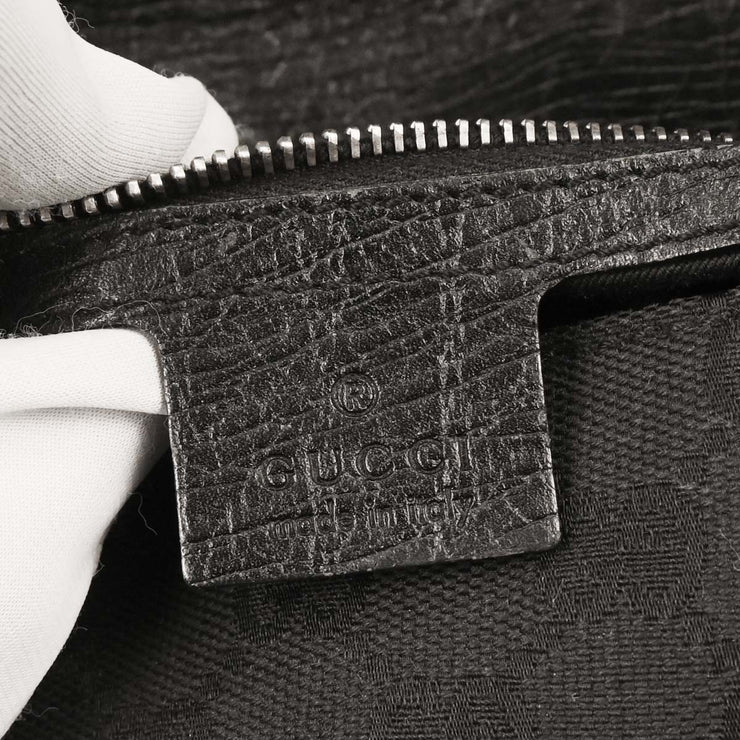 Gucci Black Horsebit GG Handbag 114915 002058 177650