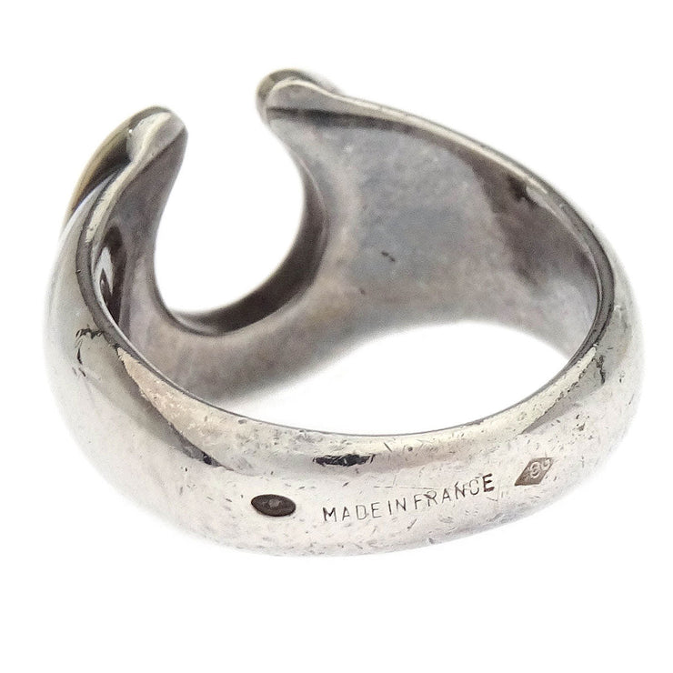 Hermes Horse Shoe Ring SV925 18KYG #51 #49 177654