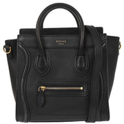 Celine Navy Leather Nano Luggage Tote Bag F-ZP-0133 177655