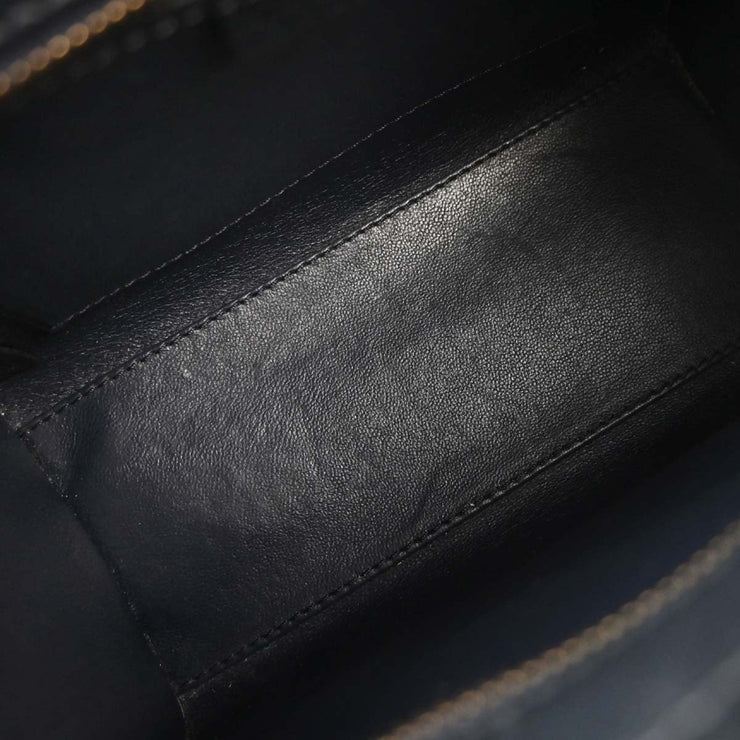 Celine Navy Leather Nano Luggage Tote Bag F-ZP-0133 177655