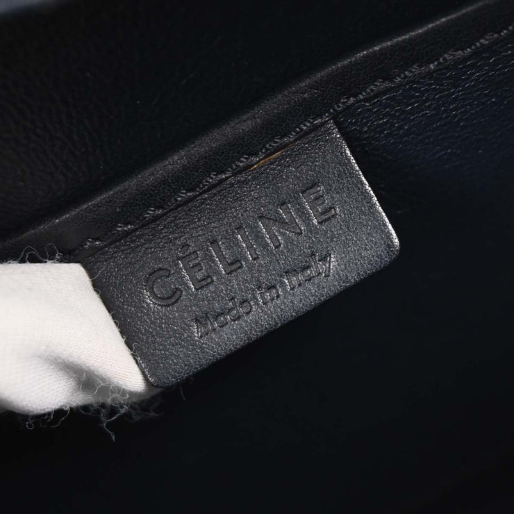 Celine Navy Leather Nano Luggage Tote Bag F-ZP-0133 177655