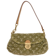 Louis Vuitton Khaki Monogram Denim Mini Pleaty Handbag M95217 CA0016 177660