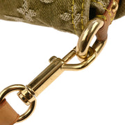 Louis Vuitton Khaki Monogram Denim Mini Pleaty Handbag M95217 CA0016 177660