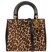 Christian Dior Beige Pony Hair Lady Dior 2way Handbag MA-0997 177661