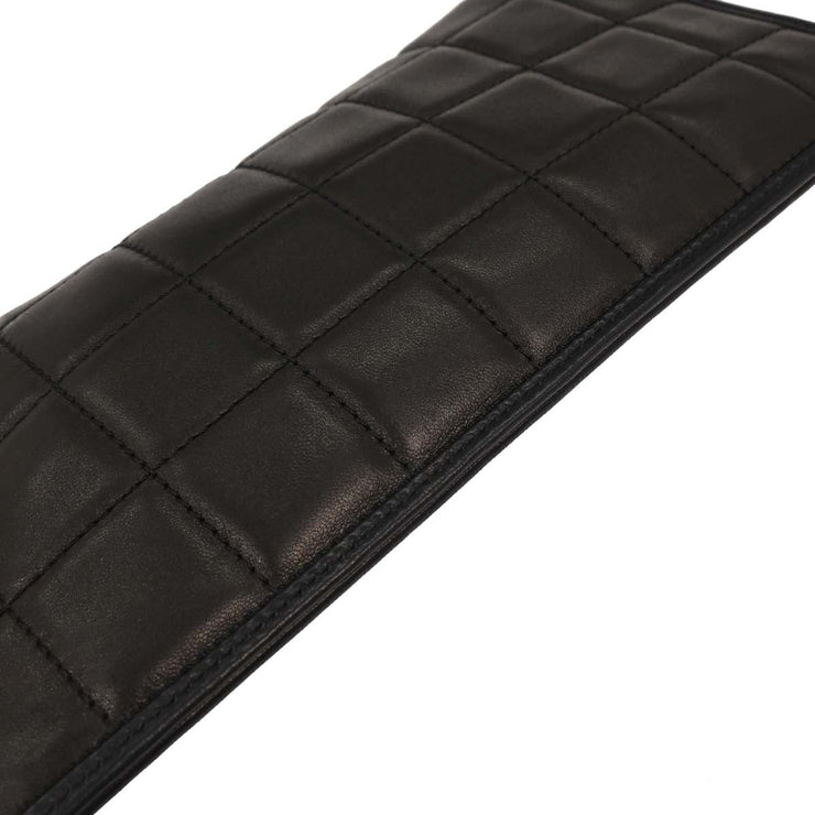 Chanel Black Lambskin Choco Bar Chain Handbag 177665