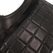 Chanel Black Lambskin Choco Bar Chain Handbag 177665