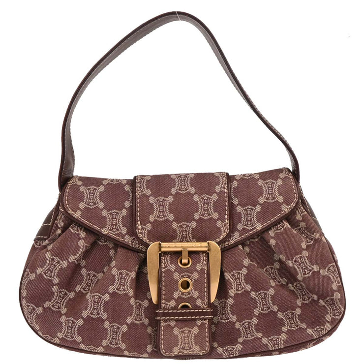 Celine Bordeaux Paris Macadam Shoulder Bag CY00/24 177666