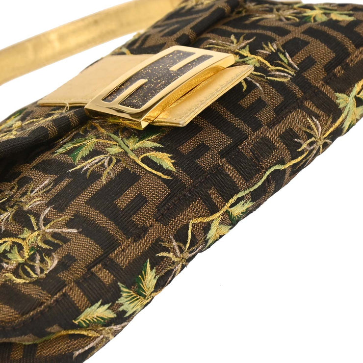 Fendi Gold Embroidered Zucca Baguette Handbag 2731.26424.018 177667