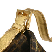 Fendi Gold Embroidered Zucca Baguette Handbag 2731.26424.018 177667