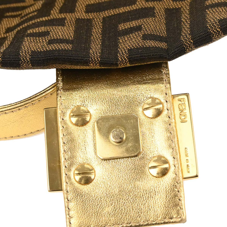Fendi Gold Embroidered Zucca Baguette Handbag 2731.26424.018 177667