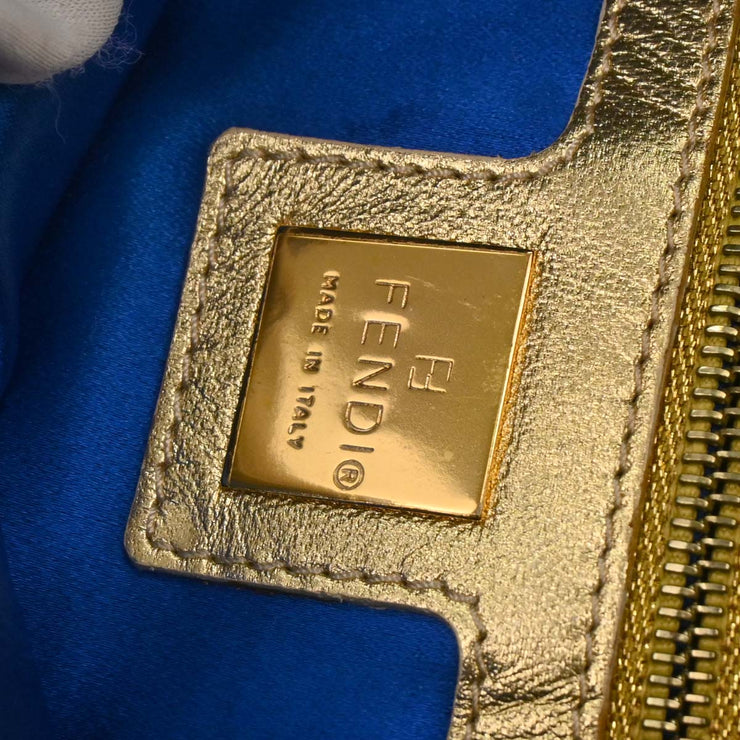 Fendi Gold Embroidered Zucca Baguette Handbag 2731.26424.018 177667