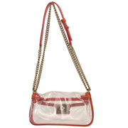 Boy Chanel Clear Pink PVC Patent leather Shoulder Bag 177668