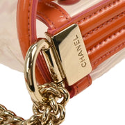 Boy Chanel Clear Pink PVC Patent leather Shoulder Bag 177668