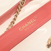 Boy Chanel Clear Pink PVC Patent leather Shoulder Bag 177668