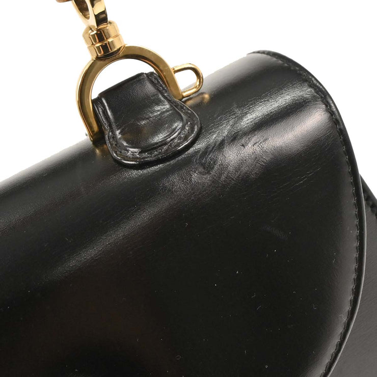 Gucci Black Bamboo 2way Handbag 001.2684.0633 177669