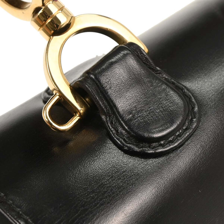 Gucci Black Bamboo 2way Handbag 001.2684.0633 177669