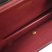 Chanel Black Lambskin Turnlock Medium Half Flap Shoulder Bag 177672