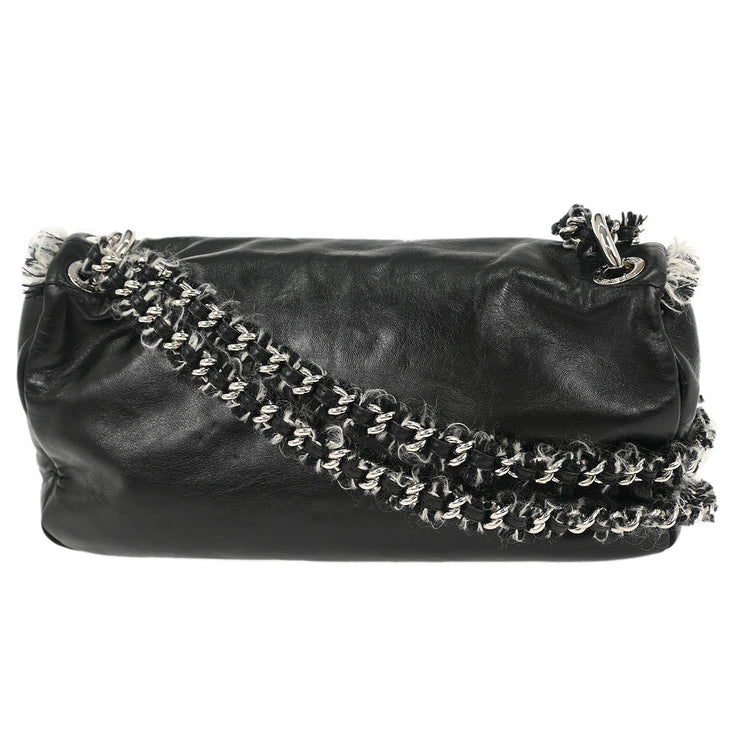 Chanel Black Lambskin Shoulder Bag 177673