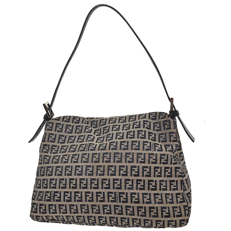 Fendi Navy Gray Zucchino Mamma Baguette Handbag 2305.26325.018 177677
