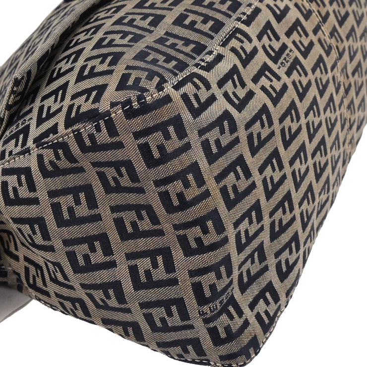 Fendi Navy Gray Zucchino Mamma Baguette Handbag 2305.26325.018 177677