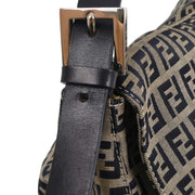 Fendi Navy Gray Zucchino Mamma Baguette Handbag 2305.26325.018 177677