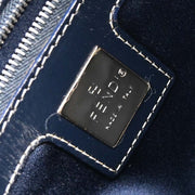 Fendi Navy Gray Zucchino Mamma Baguette Handbag 2305.26325.018 177677