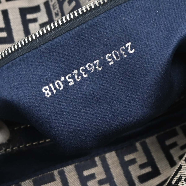 Fendi Navy Gray Zucchino Mamma Baguette Handbag 2305.26325.018 177677