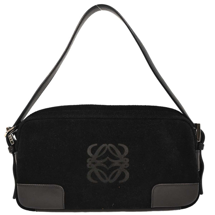 Loewe Black Suede Handbag 070407 177679