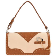 Christian Dior Brown Beige D Trick Shoulder Bag 05-MA-0074 177682