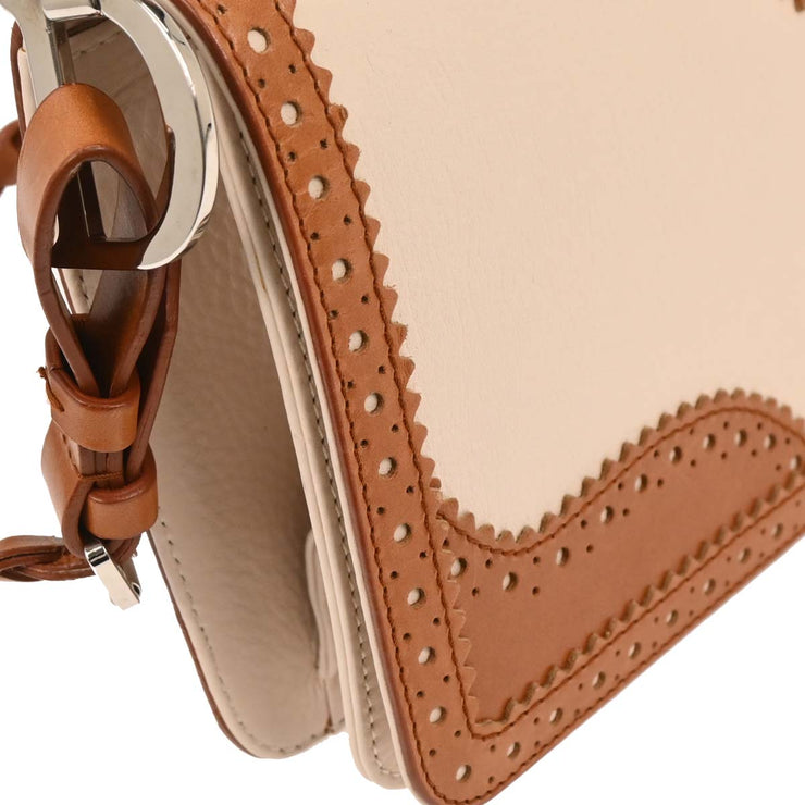 Christian Dior Brown Beige D Trick Shoulder Bag 05-MA-0074 177682
