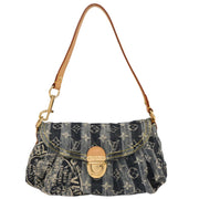Louis Vuitton Blue Monogram Denim Mini Pleaty Raye Handbag M95333 SR1016 177683