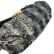 Louis Vuitton Blue Monogram Denim Mini Pleaty Raye Handbag M95333 SR1016 177683