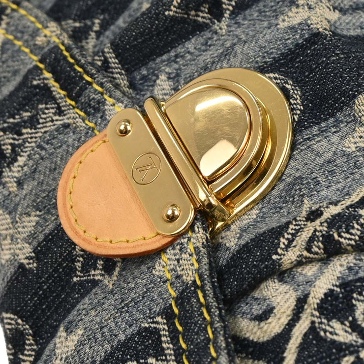 Louis Vuitton Blue Monogram Denim Mini Pleaty Raye Handbag M95333 SR1016 177683