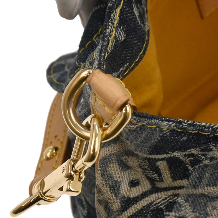 Louis Vuitton Blue Monogram Denim Mini Pleaty Raye Handbag M95333 SR1016 177683