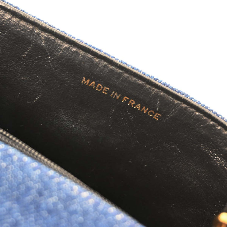 Chanel Indigo Denim Mini Classic Square Flap Shoulder Bag 17 177686