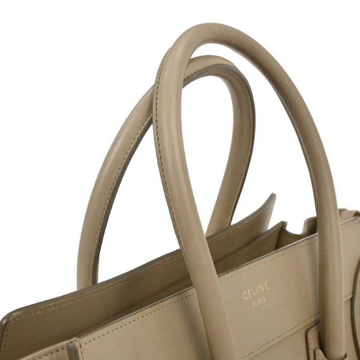 Celine Beige Leather Micro Luggage Tote Bag F-AT-0144 F-CU-0144 177693