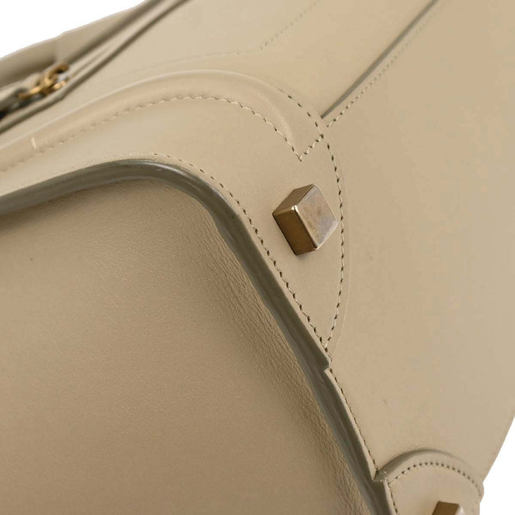 Celine Beige Leather Micro Luggage Tote Bag F-AT-0144 F-CU-0144 177693