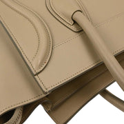 Celine Beige Leather Micro Luggage Tote Bag F-AT-0144 F-CU-0144 177693