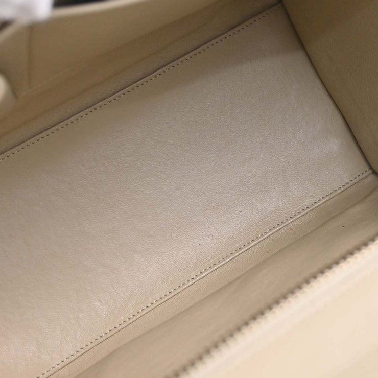 Celine Beige Leather Micro Luggage Tote Bag F-AT-0144 F-CU-0144 177693
