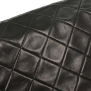 Chanel Black Lambskin Single Flap Shoulder Bag 177694