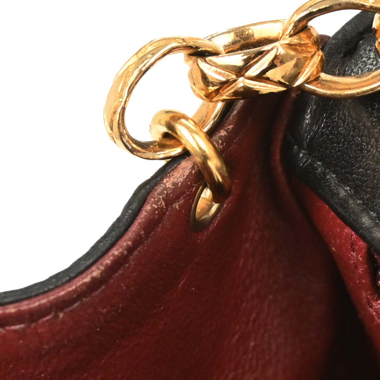 Chanel Black Lambskin Single Flap Shoulder Bag 177694
