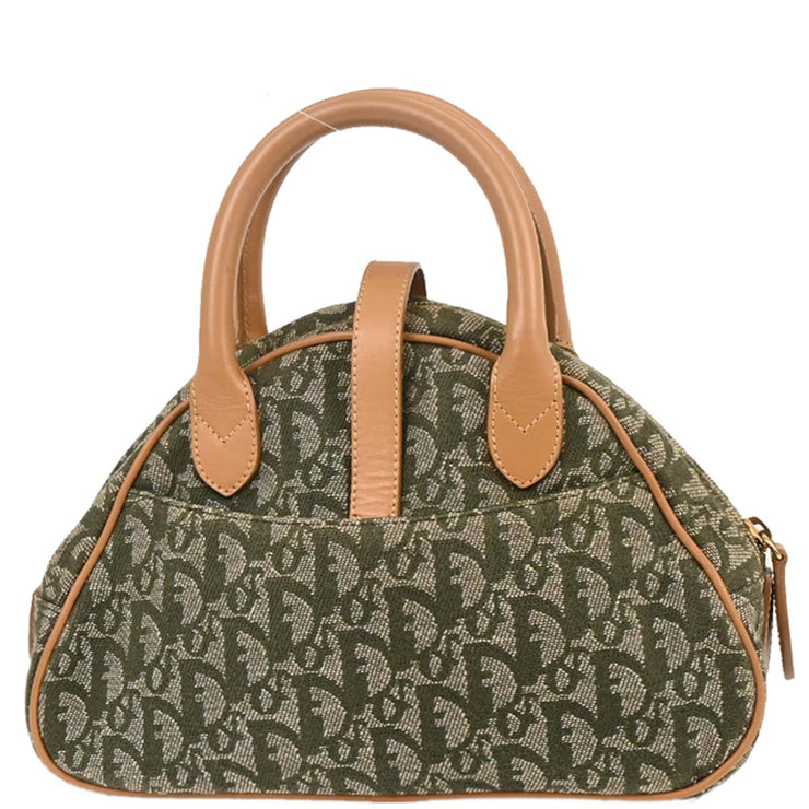 Christian Dior Green Double Saddle Trotter Handbag PZ0701 177700