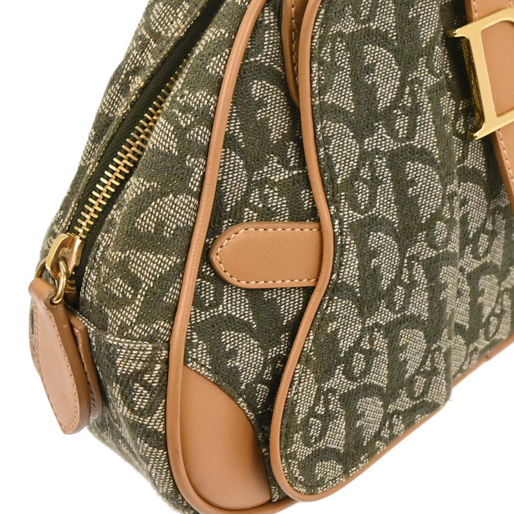 Christian Dior Green Double Saddle Trotter Handbag PZ0701 177700