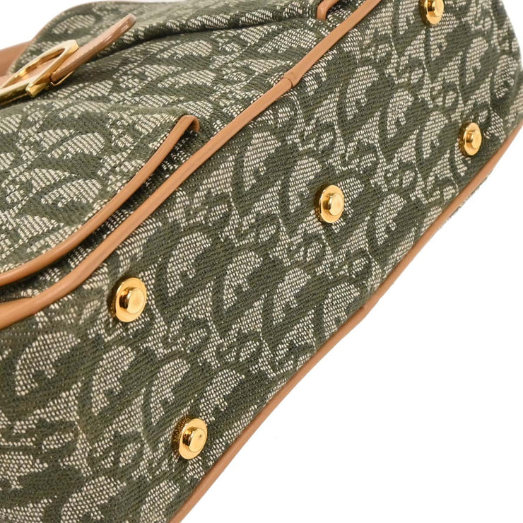 Christian Dior Green Double Saddle Trotter Handbag PZ0701 177700