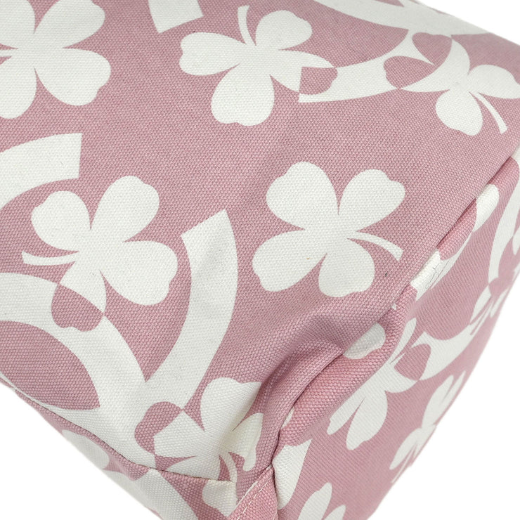 Chanel Pink Canvas Drawstring Shoulder Bag 181990