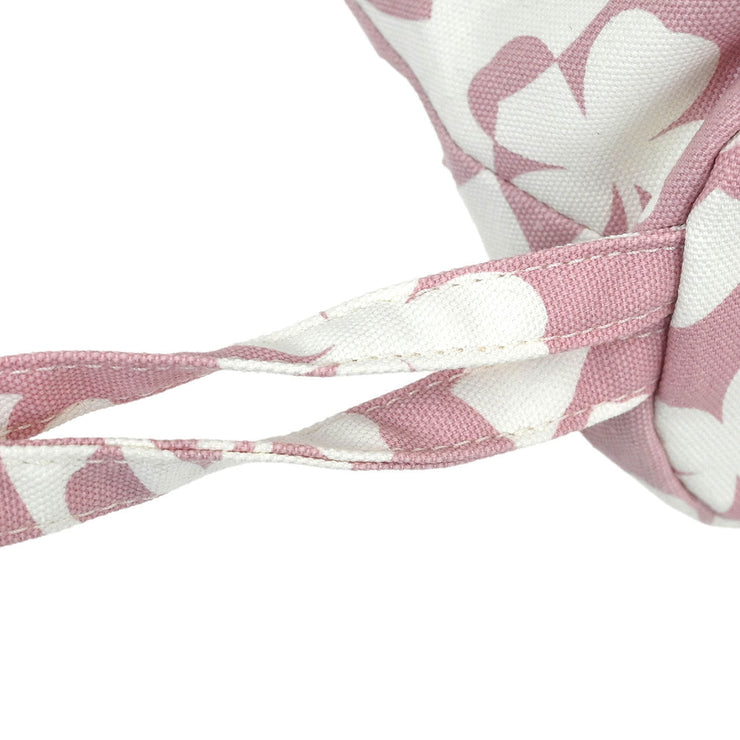 Chanel Pink Canvas Drawstring Shoulder Bag 181990