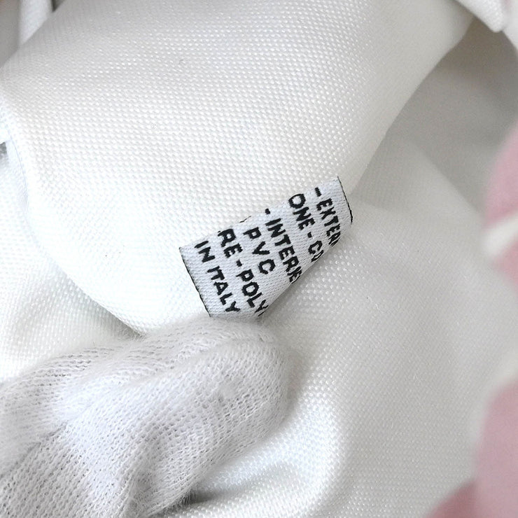 Chanel Pink Canvas Drawstring Shoulder Bag 181990