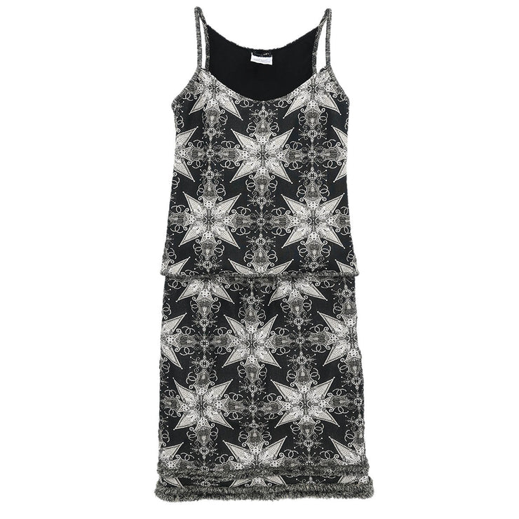 Chanel Setup Suit Camisole Top Skirt Black 06P #34 182163
