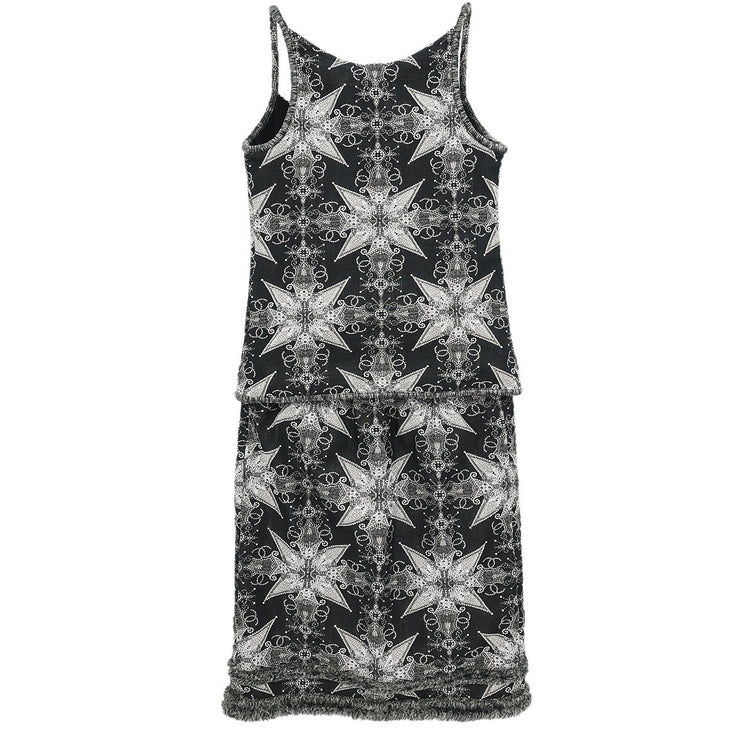 Chanel Setup Suit Camisole Top Skirt Black 06P #34 182163